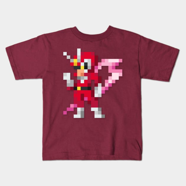 Viewtiful Joe low-res pixelart Kids T-Shirt by JinnPixel